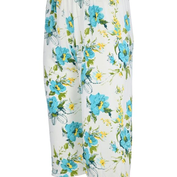 Womens Pajamas For Women 2 Piece Set Top & Capri Pants Sleepwear Soft Pajamas - Picture 7 of 7